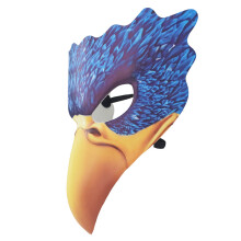 Halloween Hawks dierenmasker PU-leer-IJskristalarend