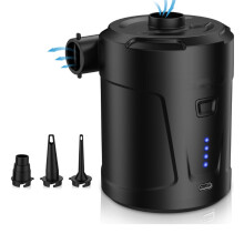 Air Pumps with 3 Air Nozzles for Fast Air Vent of Mattresses, Fast Inflation, Air Deflation Pumps, Portable Inflator, Air Drain Pump, Fast Air Pumps