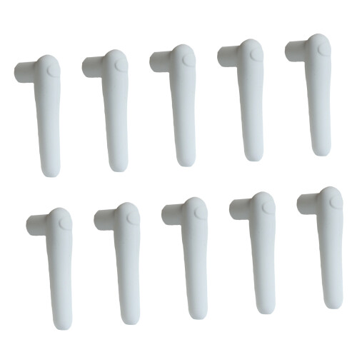 10PCS elastomeer handvatbeschermers Stabiele grip tegen-grijs