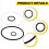 0009608084 Hydraulic High Pressure Filter Seal Kit 9