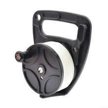 Portable Diving Handle Reel Scuba Dive Reel for KAYAK Anchor With Thumb Stopper 5.6 X 5.2 X 3.1 Inches(black 83M)