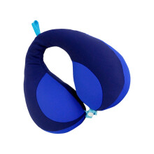 Repose-cou de voyage pliable, rembourrage lisse, idéal pour-Bleu