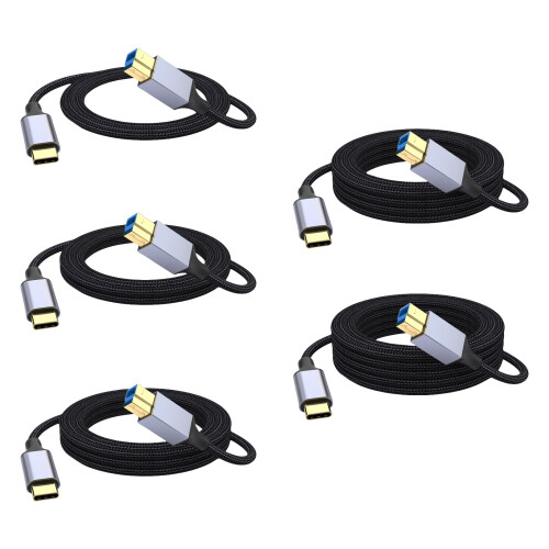 Typ-C-auf-USB-B-Druckerkabel, 5 Gbit/s, schnelle-0,5 Meter 1