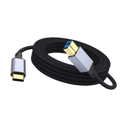 USB3.0-Kabel vom Typ B auf Typ C, störungsresistent,-2 Meter