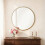 Living And Home Round Wall Mirror, Gold 1
