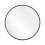 Living And Home Round Wall Mirror, Black 2