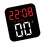 Quiet Operations LED Digital Alarm Clock-Black shell red ligh 1