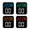 Quiet Operations LED Digital Alarm Clock-Black shell red ligh 6