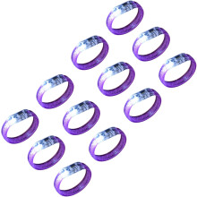 Bracelets LED illuminés, 12 pièces, fournitures de fête-Violet