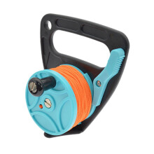 Scuba Dive Reel with Thumb Stopper, Reel with Handle Equipment with Handle Stop Switch, Dive Guide Line for Exploration Wreck, Blue
