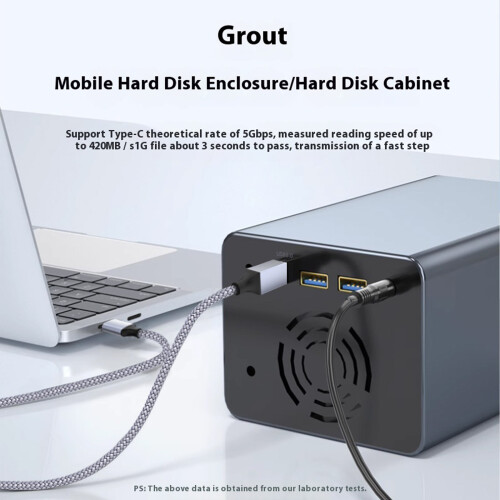 Nylongeflochtenes USB-B-zu-Typ-C-Kabel, Bürogebrauch für-2 Meter 2