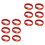 12pcs Multicolored LED Bracelets Glowing Party Accessories-Red 1