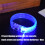 12pcs Multicolored LED Bracelets Glowing Party Accessories-Red 6
