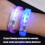 12pcs Multicolored LED Bracelets Glowing Party Accessories-Red 5