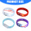 12pcs Multicolored LED Bracelets Glowing Party Accessories-Red 4
