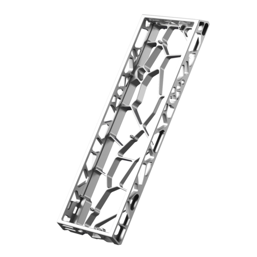 H60 Hollow Aluminum Keyboard Case Protective Shell Silver