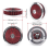 Universal Car Air Filter, 14x3, High Flow, Washable, Red 4