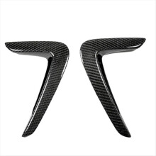 Garniture en fibre de carbone véritable, cache d'aération latérale pour carrosserie