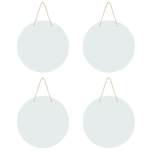 Lot de 4 panneaux de porte ronds Ă sublimer