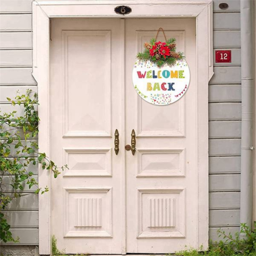 Lot de 4 panneaux de porte ronds à sublimer 2