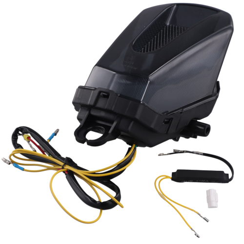 Motorrad-Rücklicht, Bremslicht, Blinker, schwarz 2