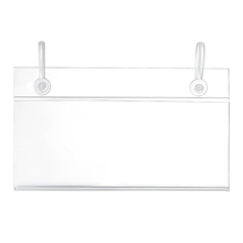 Transparenter Preisschildhalter (4 Zoll x 2,3 Zoll) für Draht- und Kunststoffregale