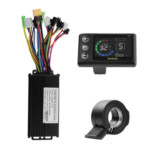 Kit vélo électrique avec contrôleur sinusoïdal 3 modes 36V 48V 22A 2
