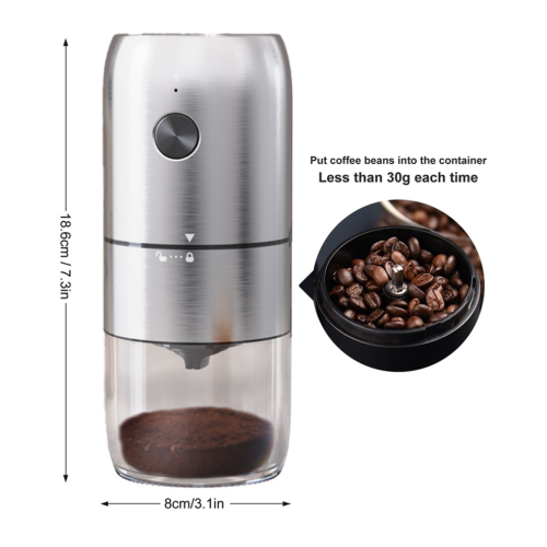 Portable Electric Burr Coffee Grinder,with Multiple Grinding Settings 1