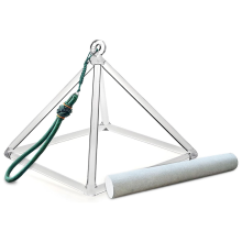 Crystal Meditation Pyramid 8 Inch Geometric Tripod Yoga Meditation