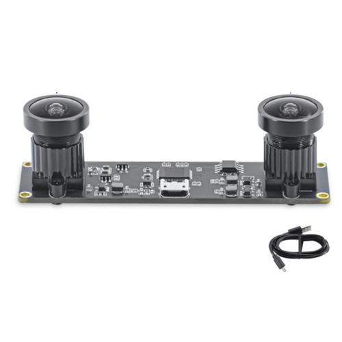 Module double caméra mini USB 4 MP 3840 x 1080p à 60 images/seconde avec objectif grand angle de 130