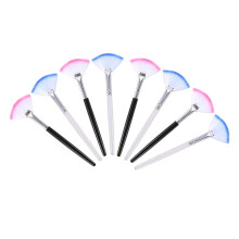 8-teiliges Set mit langen, fächerförmigen Gesichtsmaskenpinseln – Make-up-Applikatoren für sanftes Verblenden