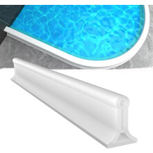 Foldable Shower Dam, Waterproof Seal Strip, 39 Inch, Shower Door Divider, Water Stopper, Silicone Barrier 1m White