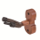 Gancio da parete per violino con supporto per archetto, per la casa (mogano) 2