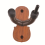 Gancio da parete per violino con supporto per archetto, per la casa (mogano) 3