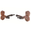 Gancio da parete per violino con supporto per archetto, per la casa (mogano) 4