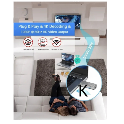5G draadloze compatibele videozender- en -ontvangerkit 1