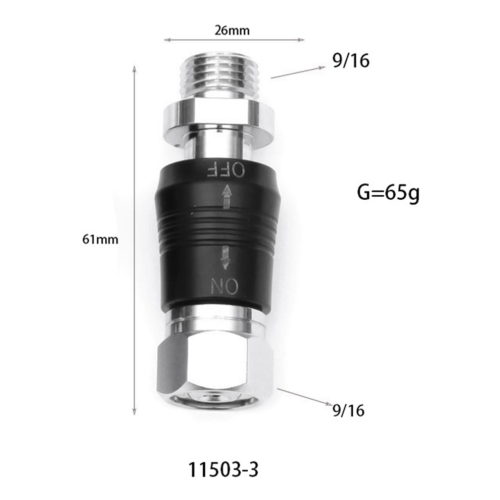Scuba Diving Regulator Adaptor 9/16 Thread Connector Style C 2