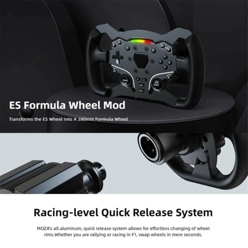 För Racing ES Formula Wheel Mod 280mm flygklassad aluminiumkaross 1