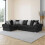 Furniture 786 Verona Scatter Back 1c2 Corner Sofa Black 1
