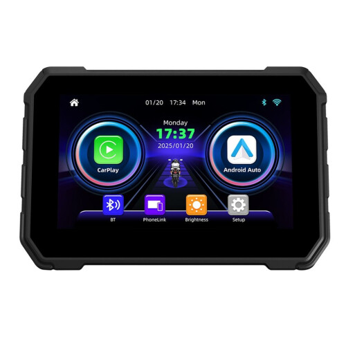 -02A Ασύρματο CarPlay Moto 5 ιντσών ψηφιακό ταμπλό μοτοσικλέτας