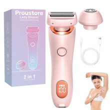 Razor 2-in-1 sähköinen naisten parranajokone vedenpitävä märkä-/kuiva-ajoon jaloille, käsivarsille ja