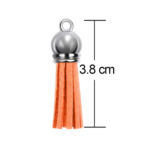 250Pcs/Set Keychain Tassels Bulk Colored Leather Tassel Pendants 1