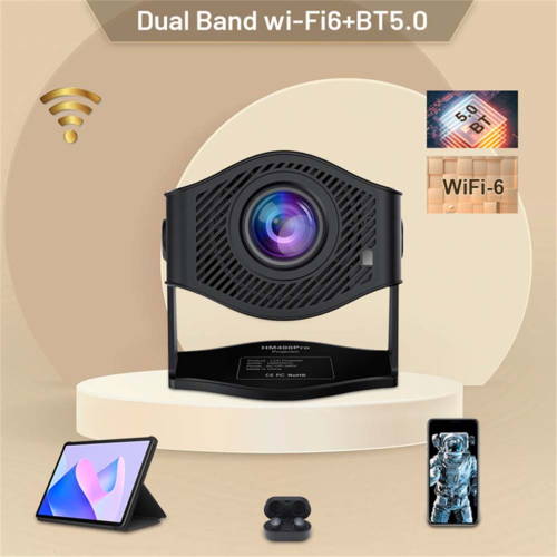 PRO Projector 4K Android 11, 200 ANSI, Wifi6 BT5.0, AU PLUG 2