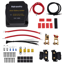 Aislador de batería dual de 12 V y 140 A, relé sensible VSR y cable de cableado
