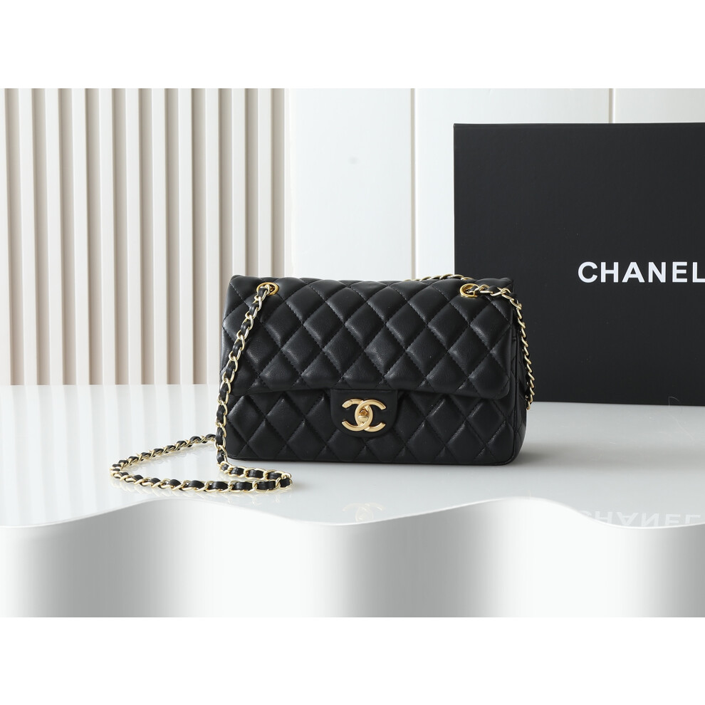 Xhrain Chanel 25B Double C Buckle Cf Bag Black