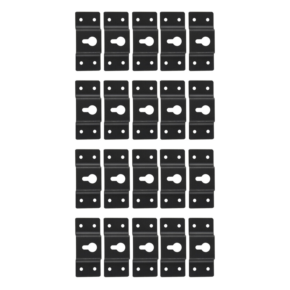 Diy Audio Sound Box Speaker Wall Mount Iron Hook Hanger Plate 20Pcs 6132295083810