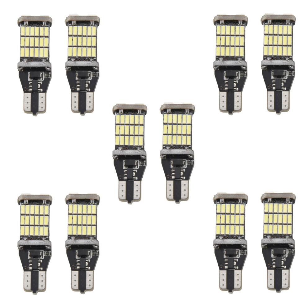 10Pcs T15 W16w Led Backup Bulb 920 921 912 Error Free 4014 45Smd Highlighting Brake Bulb Dc12v Light 6131555026703