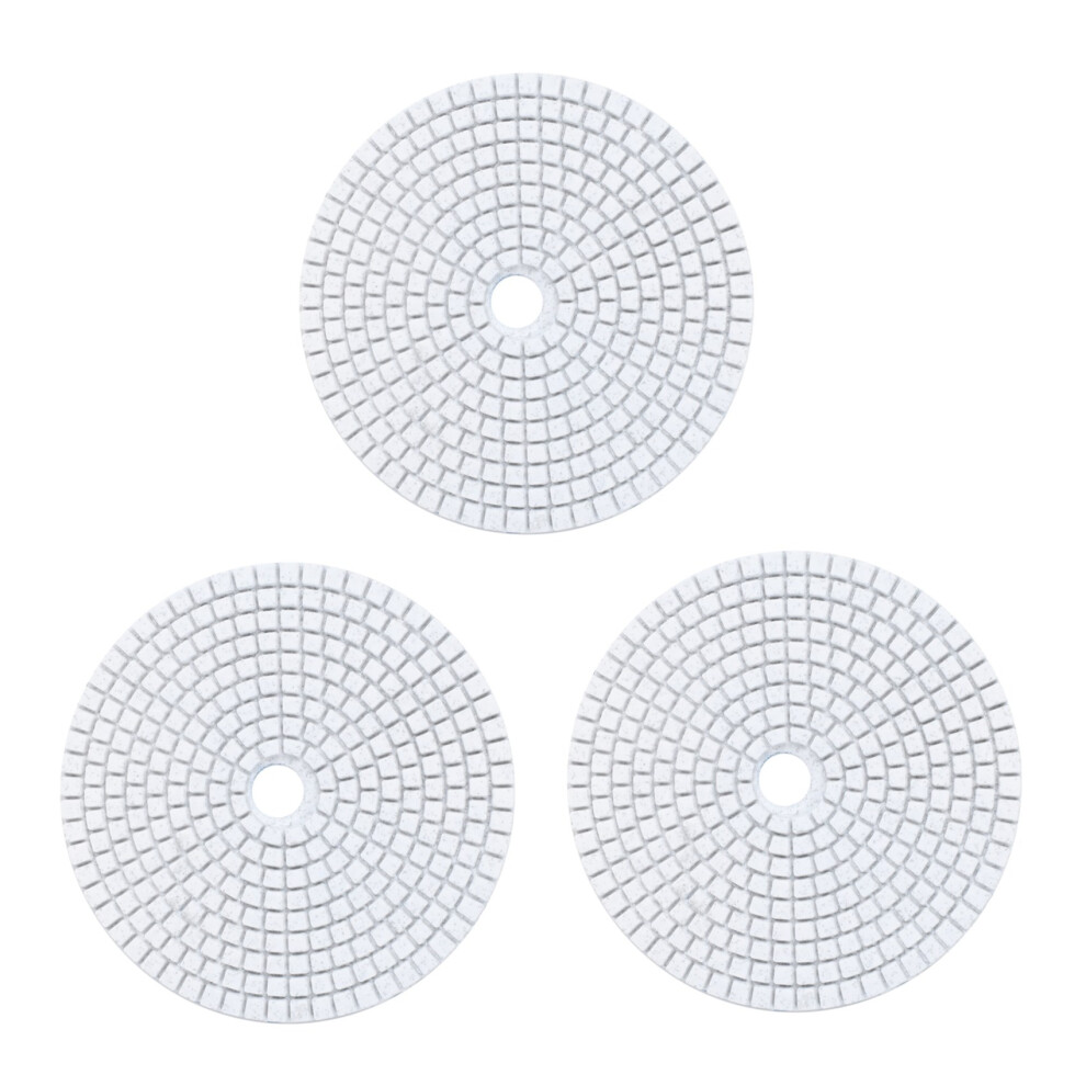 3X 5 Inch 125Mm Wet Diamond Polishing Pads Marble Granite Grits 50 4713734244690
