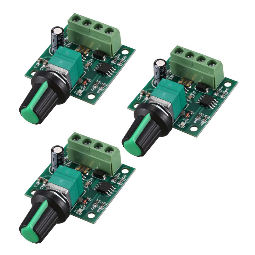 3X Low Voltage Dc Pwm Motor Speed Controller Module 1.8V 3V-5V-6V 12V 2A 4713343871737