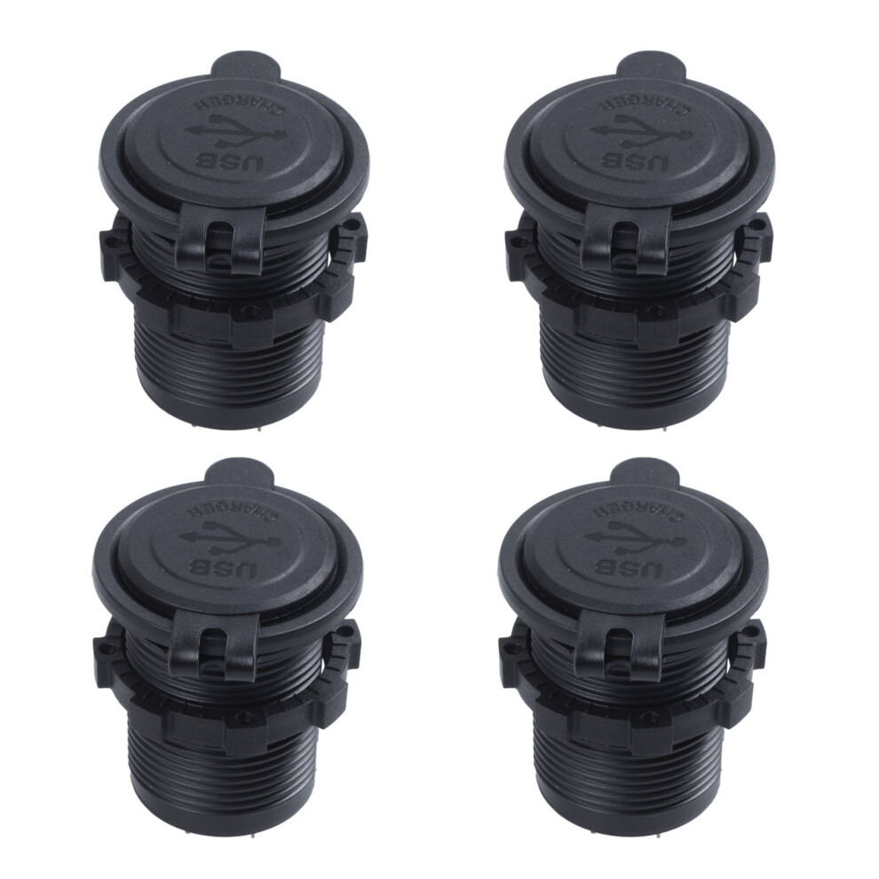 4X 12V-24V Car Vehicle Waterproof 5V 2.1A + 2.1A Dual Usb Power Sockets Outlet 4714197780428